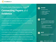 Tablet Screenshot of formularydecisions.com